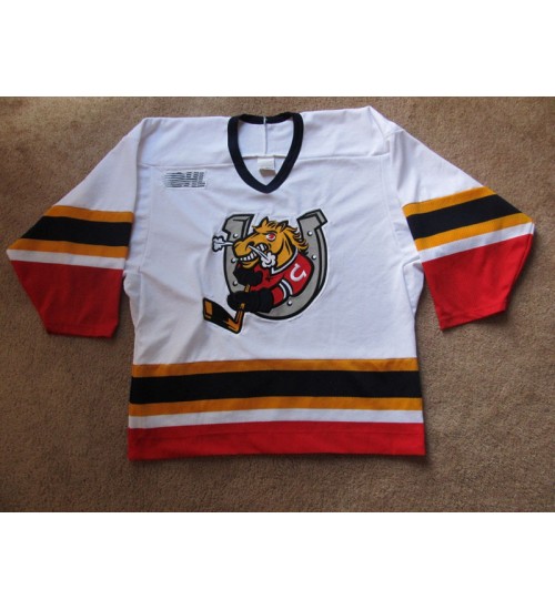 Custom OHL Barrie Colts 1995-09 Home Hockey Jersey White